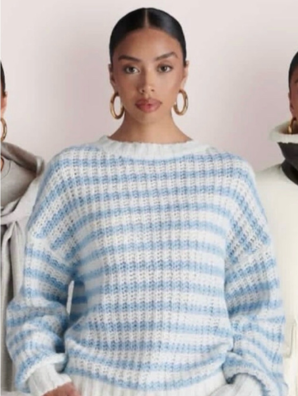 KBB by Kahlana The Oversized Drop Shoulder Crewneck Pullover Sweater